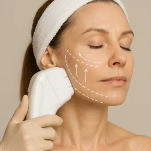 Woman having HI-FU to reduce wrinkles call LA LIPO Telford Now!