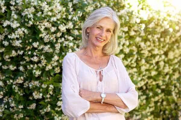 Older woman happy with urinary incontinence treatment Telford
