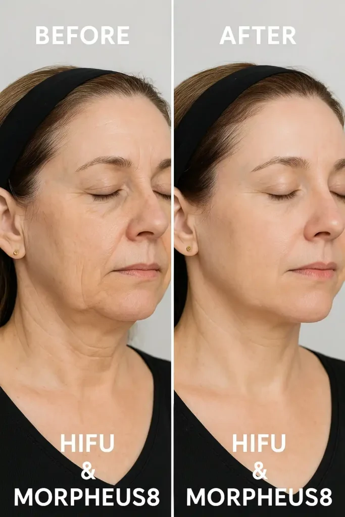 HIFU & Morpheus8 treatment results Telford - book in today!